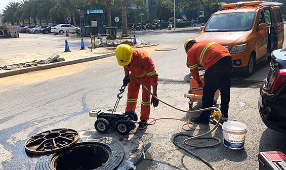 中兴大道（雷池路-兴业路）污水管道疏通检测